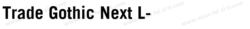 Trade Gothic Next L字体转换